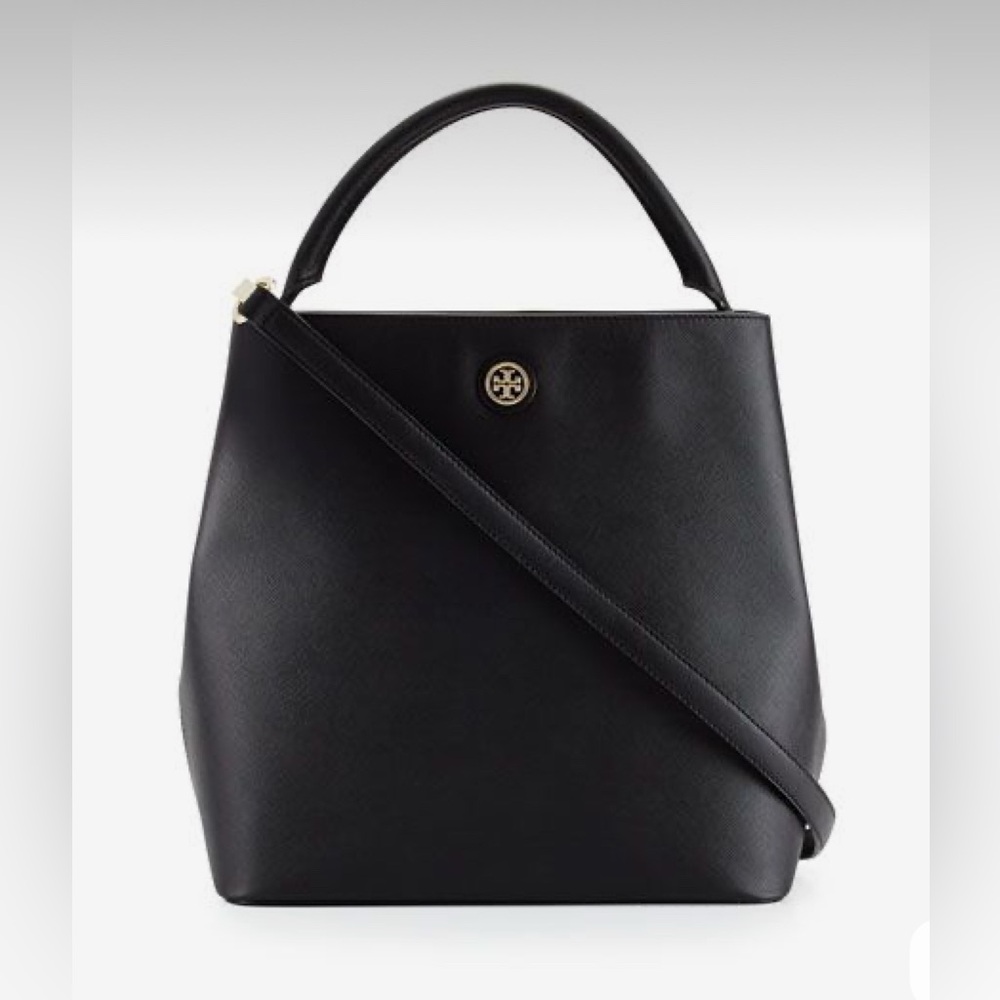 EUC Tory Burch Robinson Saffiano Leather Bucket Bag